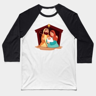 Nativity Scene Concept Baseball T-Shirt